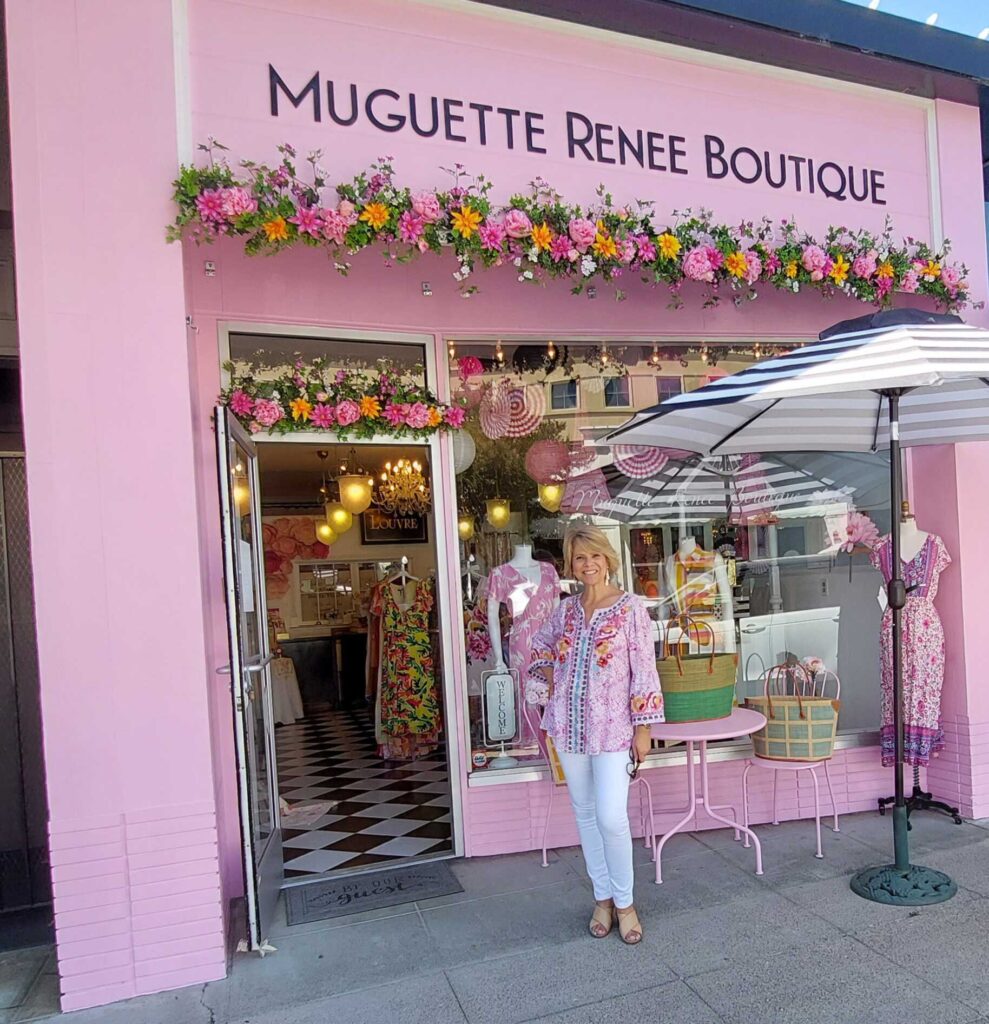 shop owner outside of Muguette Renee