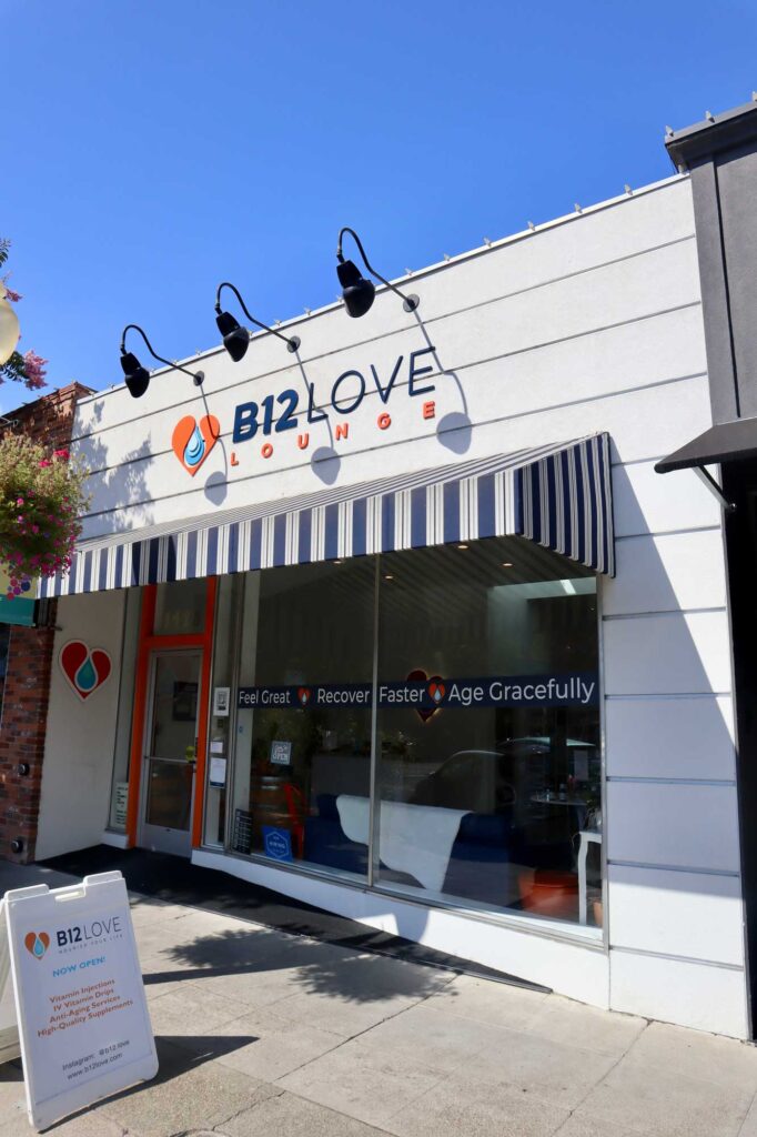 exterior storefront of B12 Love